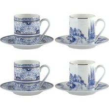 LuckyArt Lucky Art  Florance Bone 4lu Kahve Fincani Seti