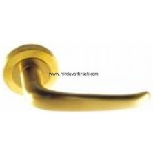 AlanSansli Özcanlar Serçe Sarı Rozetli Çelik Kapı Kolu Sol Elle