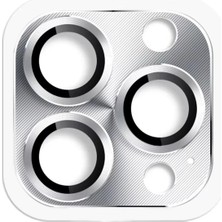 Die Grup  Iphone 16 Pro Max Pers Alüminyum Kamera Lens - Gümüş