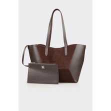 Elle Kahve Kadın Omuz Çantası