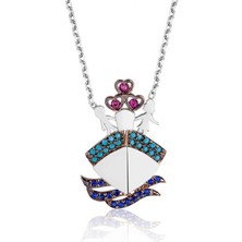 Katre46 925 Ayar Gümüş Titanik Bayan Gümüş Kolye