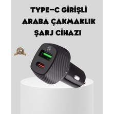 Die Grup Araç Tipi Hızlı Şarj Adaptörü Type-C Pd USB Çift Port Kompakt Dıe Grup - 84039