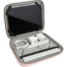 NS Reliable Ns 9-11 Inç Suya Dayanıklı Laptop Tablet Kılıfı Darbe Koruyucu Fermuarlı Çanta (26X21X2 Cm) - Pembe