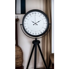 Zentime Siyah 24 Saat Göstergeli Özel Tasarım Tripod Ayaklı Saat