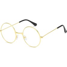 Zenvia John Lennon Tarzı Gold Çerçeveli Şeffaf Gözlük ZNV2025