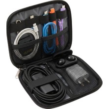 NS Reliable Çok Amaçlı Teknoloji Aksesuar Çantası, Organizer Çanta, Seyahat Organizeri Siyah