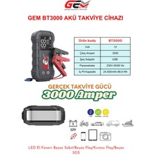 Gem Profesyonel Akü Takviye Cihazı BT3000 12V 3000AMPER
