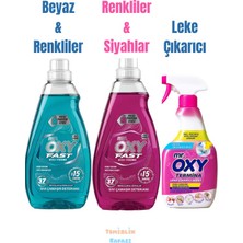 Mr.Oxy Fast Hızlı Yıkama Sıvı Çamaşır Deterjanı 2'li 1480 ml ve Termina Leke Çıkarıcı 750 ml
