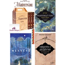 Sufi Kitap Hikemi Ataiyye Şerhi, Açıklamalı Mesnevi Mantıkut Tayr, Marifetnâme 3cilt Takım K.kapak(6kitap)