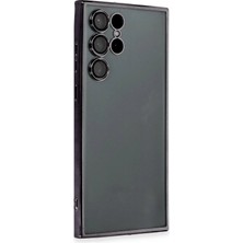 Die Grup  Samsung Galaxy S22 Ultra Kılıf  Lensli Silikon - Siyah