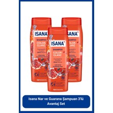 Isana Nar ve Guarana Şampuan 3'lü Avantaj Set