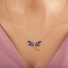 Katre46 Gümüş Rose Yusufçuk Kadın Kolye