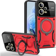 Die Grup  Xiamoı Redmi Note 12 Pro 5g Kılıf Joy Lens Standlı Kapak - Kırmızı