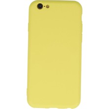 Die Grup  Iphone 6 Plus Kılıf Nano Içi Kadife Silikon - Sarı