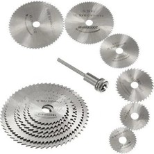 Argesco Mühendislik Metal 6 Parça Mini Matkap Ucu Ahşap Kesme Yuvarlak Çelik Bıçak Disk Testere Seti Kiti