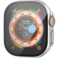 Die Grup  Apple Watch Ultra 49MM Legend Camlı Kasa Ekran Koruyucu - Gümüş