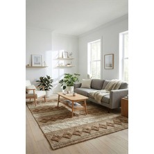 Natura El Dokuma Jüt Bohem Tarz Otantik Salon Oturma Odası Koridor Yatak Odası Natural Halı 00025A