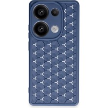 Die Grup  Xiamoı Redmi Note 13 Pro 4g Kılıf Petek Silikon Kapak - Lacivert