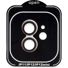 Die Grup  Iphone 11 Pvd Metal Kamera Lens - Turuncu