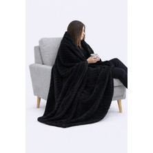 Caspara Premium Peluş Wellsoft Tv Battaniyesi 110 x 170 Yumuşak & Sıcak Koltuk Battaniyesi Unisex