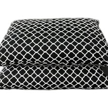 More Home Kapaklı Yastık Kılıfı (2 Adet) 50 x 70 cm Siyah Beyaz