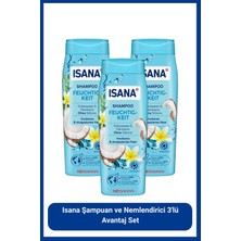 Isana Şampuan ve Nemlendirici 3'lü Avantaj Set