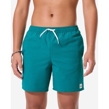 Decathlon Çocuk Kısa Deniz Şortu - Yeşil - 100 Seersucker