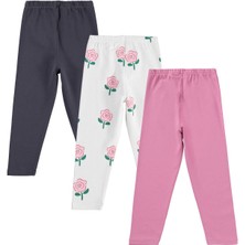 Civil Girls Kedi Baskılı 3'lü Set 2-5 Yaş Tayt - Standart 2-3 Yaş