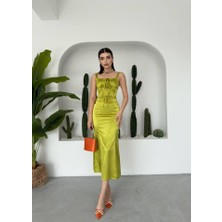 Kendim Fashion Pag Ip Askılı Elbise