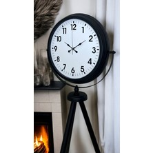 Lowell Home Siyah Tripod Ayaklı Dekoratif Saat LWL-47U89