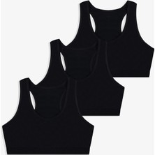 Koza İç Giyim Kadın 3'lü Kalın Askılı Yarım Büstiyer