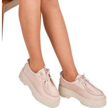 Moosefield Hakiki Deri Pembe Kadın Ayakkabı