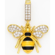 Silveranka 925 Ayar Gümüş Mineli Arı Charm