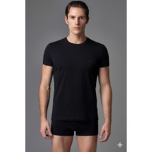 Eros Erkek Compact Pamuklu Kısa Kollu O Yaka T-Shirt Atlet 2'li Paket ERS004