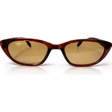 Toz Vintage Thin Kahverengi Vintage Retro Güneş Gözlüğü