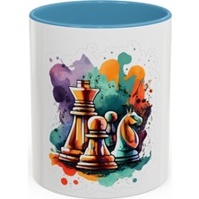 Ladijital Renkli Satranç Baskılı Kupa