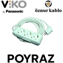 Viko  Erkek ve 3 Lü Fiş & Öznur 3*1,5 Ttr Kablo ile Üretilmiştir