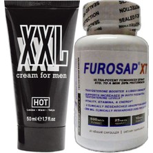 Hotxxl 50 ml Erkeğe Hacimdestek Kremi + Frosap 30LU Erkeğe Katılık