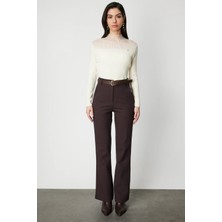 On Fashion On Beli Kemerli Ispanyol Paça Pantolon