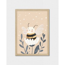 Fuart.Co Arı Çiçekte Dijital Baskı Posteri (Çerçevesiz) Çocuk Odası Için Poster Nufu