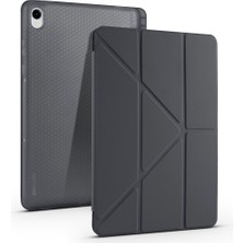 Maks Technology Galaxy Tab S11 Kılıf Mkst Tri Folding Kalem Bölmeli Standlı Kılıf - Siyah