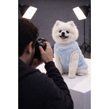 Bebe Mavisi Peluş Sıcacık Köpek Üstü