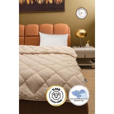 Yasetex Tasarım Tek Kişilik Yün Yorgan ve Yastık Seti 155X215 - %100 Doğal Merinos Uyku Seti