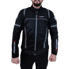 Venom Motosiklet Motorcu Siyah-Gri Spin Motorcu Mont