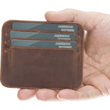 Gp Iguana Pedro Slim Deri Kartlık G2 Antik Kahve