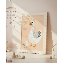 Fuart.Co Ördekler Dijital Baskı Posteri (Çerçevesiz) Çocuk Odası Için Poster Nufu