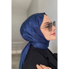 Verahed Kaşmir Dokulu Lv Desenli Çift Taraflı Kaşmir Ipek Şal Büyük Boy Kadın Omuz ve Boyun Şalı