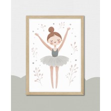 Fuart.Co Balerin Dansı Dijital Baskı Posteri (Çerçevesiz) Çocuk Odası Için Poster Nufu