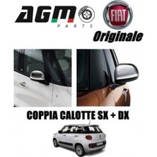 TŞT Fiat 500 Sol Dış Ayna Kapağı Nikelaj Sağ 2012-  (Oem No:  50926890)