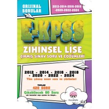 Kocakafa Yayınları Zihinsel Lise (Tekil) 2012 -2024 Çıkmış Tüm Sınav Soruları ve Ayrıntılı Çözümleri Kitabı